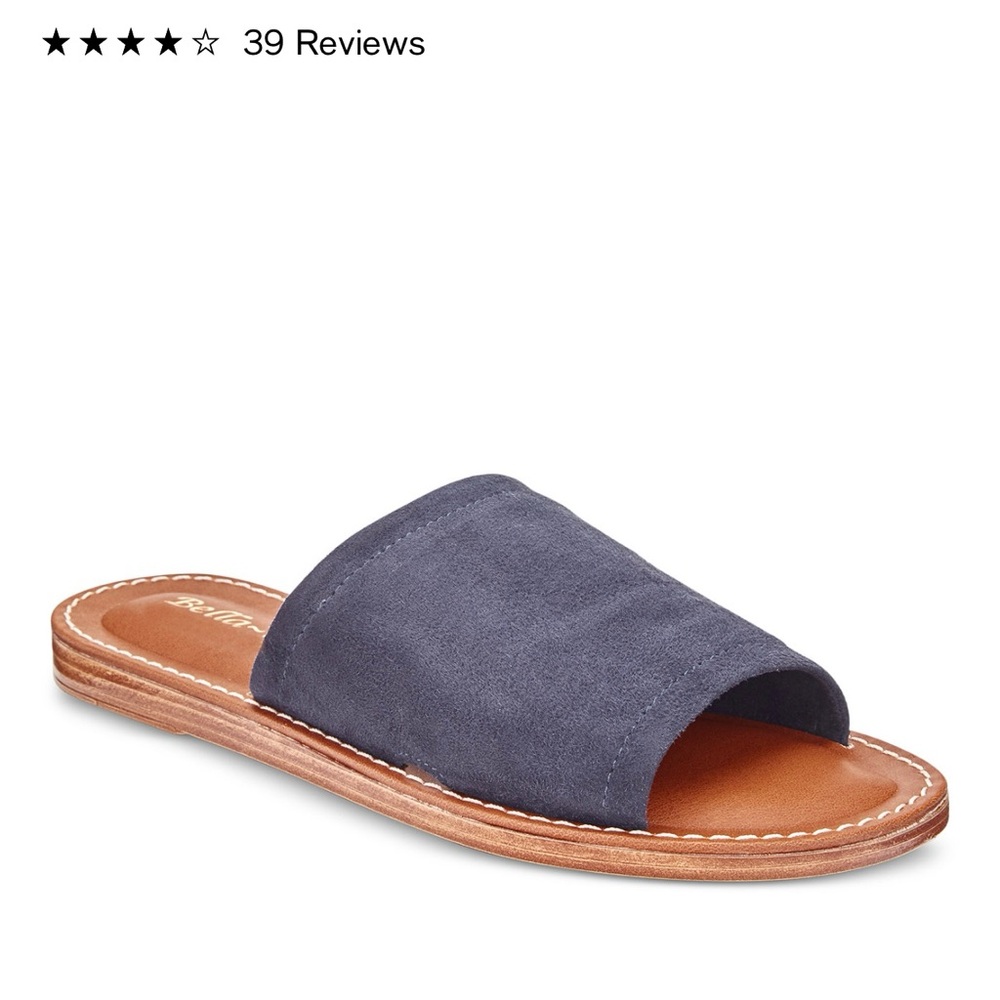 Bella Vita Ros-Italy Navy Suede Slides Size 7.5N New In Box